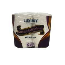 Тоалетна хартия Missis Elegance Luxury 4пласта 4броя 